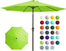 9FT Outdoor Patio Umbrella, Market Umbrella, Apple Green