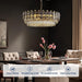 31.5 Inch Handcrafted Baroque Style Crystal Chandelier