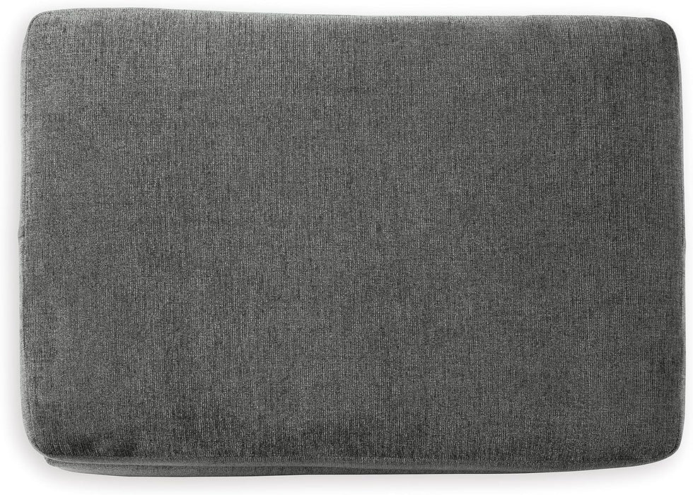 Stairatt Casual Rectangular Upholstered Ottoman, Gray