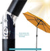 Sunnydaze Outdoor Patio Umbrella with Tilt & Crank, Gold, 9Ft