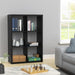 Closetmaid 6 Cube Storage Shelf Organizer Bookshelf with Open Back, Vertical or Horizontal, Easy Assembly, Wood, Black Finish