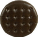 Home Decor | Button Tufted Faux Leather round Storage Ottoman | Ottoman with Storage for Living Room & Bedroom (Distressed Brown)