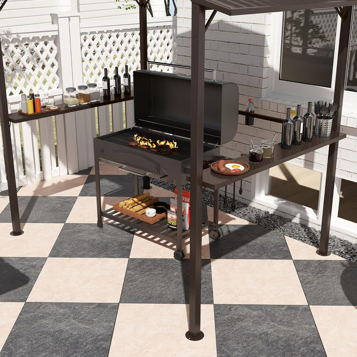 8Feet By 5Feet WeatherproofAllSeason Grill Gazebo