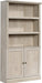 Miscellaneous Storage Bookcase with Doors, Adjustable Shelves, 5 Shelf Bookcase - Chalked Chestnut Finish