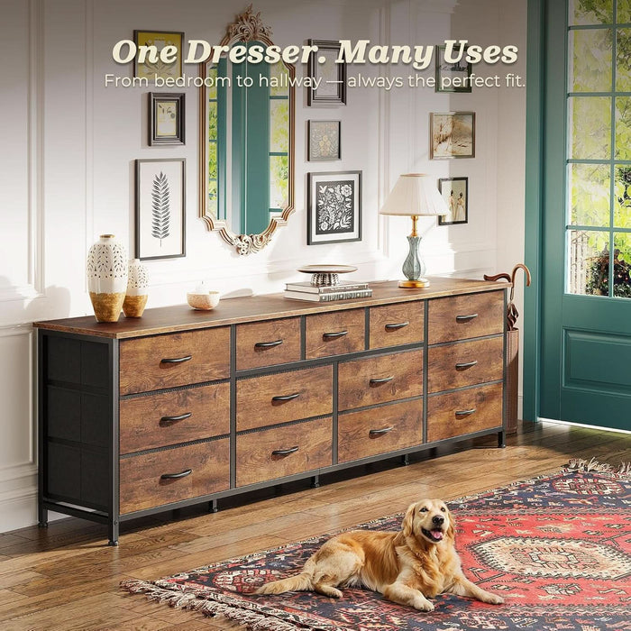 70 Inch Dresser TV Entertainment Center With Drawers