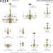 Lighting 5006-01 Williamsburgh 6 Light Antique Brass Chandelier