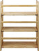 Montego 3-Shelf Folding Bookcase, Natural , 27.5" Wide