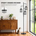 Dimmable Farmhouse Floor Lamp, Industrial Floor Lamp for Living Room with 3 X 6W LED Bulbs, 3 Light Rustic Standing Tall Lamp for Bedroom, Office, 68"