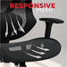 Dexley Ergonomic Mesh Task Chair, Lumbar Support, Swivel, Black