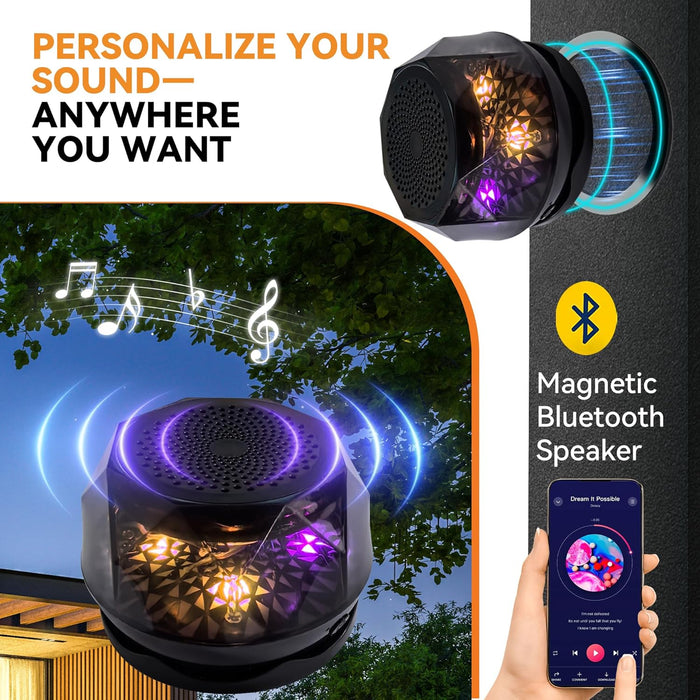 Patio Gazebo 10x10 BluetoothSpeakerLEDLightingAllWeather