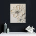 White Flower Texture Painting White Flower Abstract Wall Art Flower Canvas Painting White Textured Flower Picture Black and White Texture Artwork Modern Floral Wall Art Decor