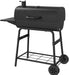 Premium 29" Charcoal Grill with Side Shelf, 552 SQ in Cooking Space, Adjustable Charcoal Tray, Chimney Air Vent, Warming Rack, Barrel Smoker Grill for Camping, Picnics, and More - 810-0029C