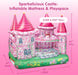 Inflatable Pink Princess Castle, Indoor Toddler Playhouse for Kids 3+, Sleepover Mattress Playhouse for Girls & Boys with Built in Motor, Inflates to over 5Ft Tall, Childrens Play House