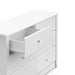 White 6-Drawer Dresser for Kids