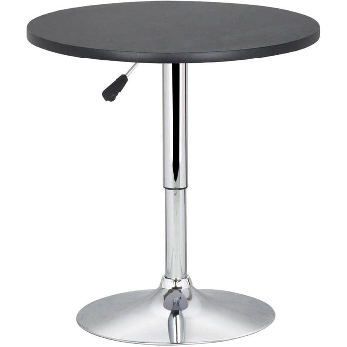Black Adjustable MDF Top Bar Table