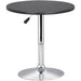 Black Adjustable MDF Top Bar Table