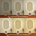 24X40 Inch Oval Gold Framed LED Bathroom Mirror with Lights, Wall-Mounted Mirror with Anti-Fog, 3 Color Temperature, Dimmable Brightness, Waterproof, Tempered Glass, Frontlit & Backlit
