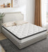 12 Inch Full Size Hybrid Mattress in a Box,Features Cooling Gel Memory Foam and Responsive Springs for Contouring Support and Motion Isolation,Medium Firm Pressure Relief,White Mattresses