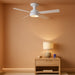 FortyEightInch Flush Mount Ceiling Fan With LED