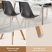Dining Chairs Set of 8, PU Leather Accent Chairs for Living Room