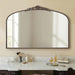Large Bronze Vintage Mirror: 48"X33" Baroque Antique Wall Mirror