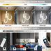 Modern Chandeliers LED Dimmable Light Acrylic Balls Ceiling Pendant Lighting for Living Room Dining Room Bedroom Adjustable Hanging Lights 70 Watts, Balck Lamp