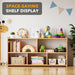Natural Wooden Montessori Bookshelf Five Compartments