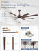 72 Inch Oil Rubbed Bronze Ceiling Fans with Lights and Remote, Indoor/Outdoor Farmhouse Ceiling Fan for Living Room Patio, 6 Speed Reversible Quiet DC Motor, 3CCT, Dual Finish Blades