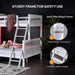 White Luxurious Hardwood SpaceSaving Bunk Bed Twin