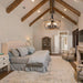 20 Inch Handcrafted Wood Farmhouse Drum Chandelier