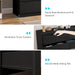 Black Six Drawer Dresser Featuring Generous Storage
