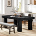 Tribesigns 63 Inch Dining Table for 4-6 People, Modern Rectangular Kitchen Table with Heavy Duty Tapered Legs, Farmhouse Dinner Tables for Home Commercial, Easy Assembly
