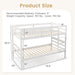 IndustrialStrength SolidWood Twin Over Twin Bunk Bed