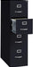 Hirsh 15" W 4 Drawer Vertical File Cabinet, Black, Letter 16699-1 Each