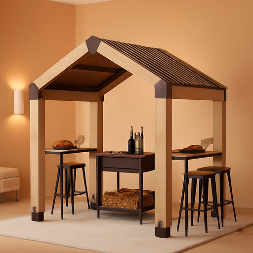 Outdoor Grill Gazebo Featuring Hardtop 7.7x5.7 Feet