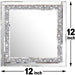 Crystal Crush Diamond Silver Mirror 2Pcs