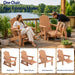 Adirondack Glider Chairs Set of 2,With Retractable Ottoman,Adjustable Back