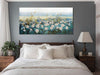 Flower Wall Art for Living Room, Bedroom Wall Decor Canvas Daisy Floral Painting Landscape Picture Extra Large Artwork Textured Office Home Dining Room, Oversized 58"X29"
