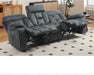 Reclining Sofa for Living Room, Extra Wide Modern Overstuffed 3 Seat Recliner Manual Sofa with Hidden Armrest Cup Holders, Soft Breathable Fabric and Padded Seat, Grey