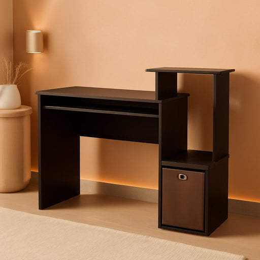 Econ Multipurpose Home Office Computer Writing Desk, Regular, Dark Walnut