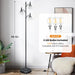 Black Floor Lamp Dimmable Illuminated Standing Light