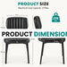 Dining Chairs Set of 6, Upholstered Kitchen Chairs, Black