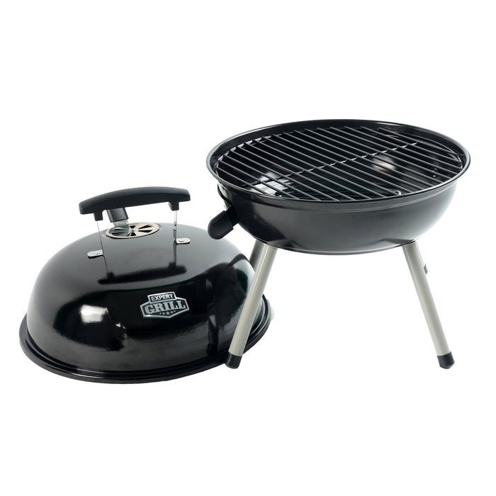 14.5'' Steel Portable Charcoal Grill, Black, New