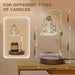 Candle Warmer Lamp with Timer Electric Candle Warmer Lamp Adjustable Height Dimmable Wax Warmer Lamp Jar Candles with 2 Bulbs for Home Decor & Office