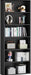 6-Tier Open Bookcase and Bookshelf, Floor Standing Wood Display Storage Shelves 71 Inch Tall Bookcase Home Decor Furniture for Home Office, Living Room, Bed Room, Black