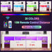 Modern Lighting 63 Inch TV Stand with Large Storage Drawer for 50 55 60 65 70 75 Inch Tvs, TV Console with 20 Color LED Lights, Entertainment Center Media and Open Shelf for Bedroom, White