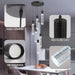 Crystal Pendant Lighting Black 6000K Ceiling Fixture
