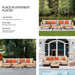 5 Piece Outdoor Patio Furniture Set Modular Outdoor Furniture Set Wicker Outdoor Sectional Sofa with Cushions and Table Patio Set for Balcony Porch Deck Yard ( (Salmon&Orange Wicker, Sand Cushion))