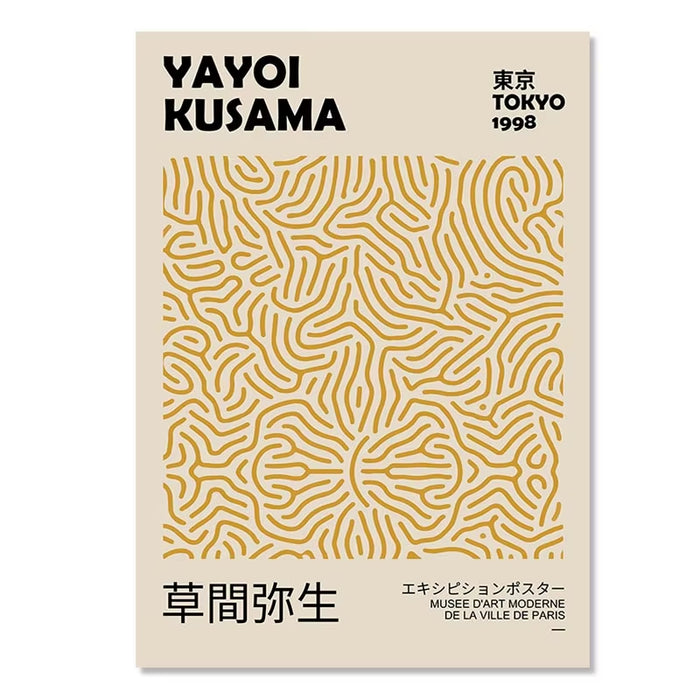 Abstract Yayoi Kusama Orange Wall Art Matisse Mark Rothko Posters and Prints Flower Market Canvas Painting Mural Decoration