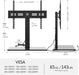 Universal TV Stand with Power Outlets for 50-85 Inch Tvs, Swivel&Height Adjustable Tall TV Stand for Bedroom Living Room, 27.5''Large Tempered Glass Base Holds up to 110 Lbs.